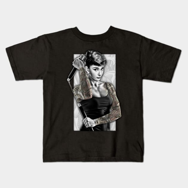 Audrey Ninja Kids T-Shirt by cultfresh™